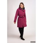 Gertúd 2.0 winter coat - melange fuchsia/graphite grey