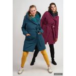 Gertúd 2.0 winter coat - melange fuchsia/graphite grey
