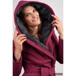 Gertúd 2.0 winter coat - melange fuchsia/graphite grey