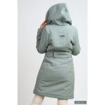 Gertúd 2.0 winter coat - melange mint green/ off white