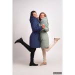 Gertúd 2.0 winter coat - melange mint green/ off white