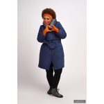 Gertúd 2.0 winter coat - melange navy blue/ light gray