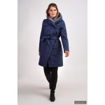 Gertúd 2.0 winter coat - melange navy blue/ light gray