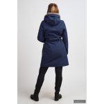 Gertúd 2.0 winter coat - melange navy blue/ light gray
