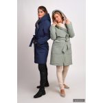 Gertúd 2.0 winter coat - melange navy blue/ light gray