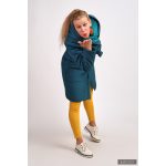 Gertúd 2.0 winter coat - melange teal / turquoise