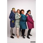 Gertúd 2.0 winter coat - melange teal / turquoise