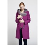 Gertrud wintercoat baby panel - cyclamen/gray
