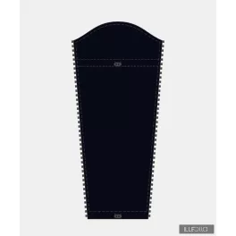 Gertrud wintercoat baby panel - black/gray