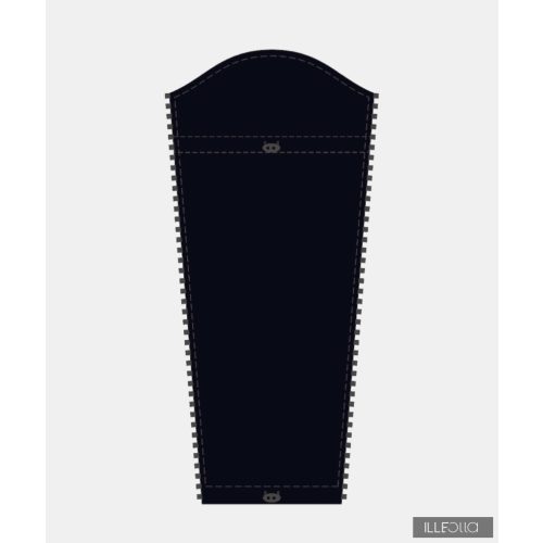 Gertrud wintercoat baby panel - black/gray