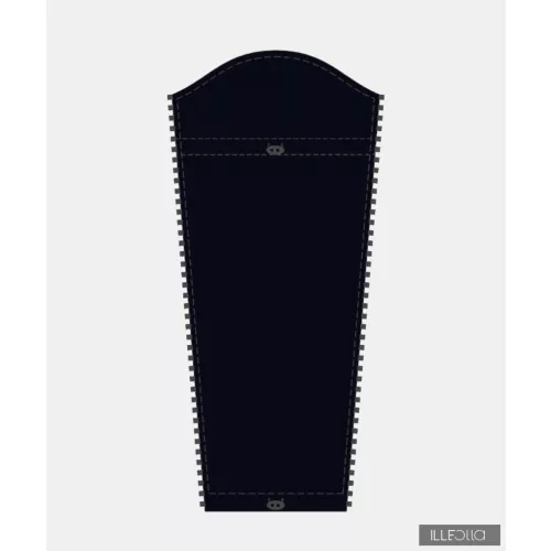 Gertrud wintercoat baby panel - black/gray