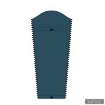 Gertrú  télikabát babahordozó panel - melange türkiz / sötét türkiz