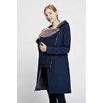 Gertrud wintercoat baby panel - navyblue/gray