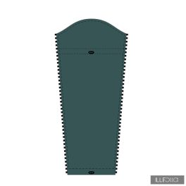 Gertrú  télikabát babahordozó panel - smaragdzöld/zöld Gertrú  télikabát babahordozó panel - smaragdzöld/zöld