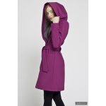 Gertrud winter coat - cyclamen/gray