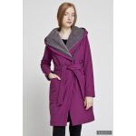 Gertrud winter coat - cyclamen/gray