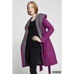 Gertrud winter coat - cyclamen/gray