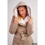 Gertrud winter coat - beige/white XS