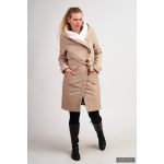 Gertrud winter coat - beige/white XS