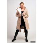 Gertrud winter coat - beige/white XS
