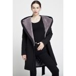 Gertrud winter coat - black/gray
