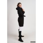 Gertrud winter coat - black/ graphite gray XS