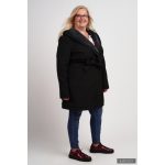 Gertrud winter coat - black/ graphite gray XS
