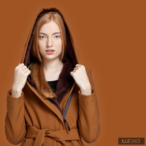 Gertrud winter coat - caramell/brown