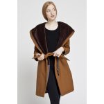 Gertrúd  női télikabát bélelt softshell - karamell/barna XL