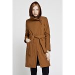 Gertrúd  női télikabát bélelt softshell - karamell/barna XL