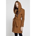 Gertrúd  női télikabát bélelt softshell - karamell/barna XL