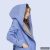 Gertrud winter coat -leanderblue/gray