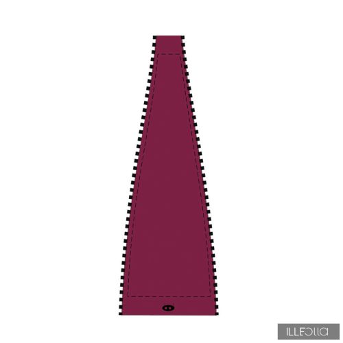 Gertúd télikabát kismama panel -élénklila / sötétkék