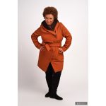 Gertrud winter coat - copper brown/ brown 