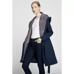 Gertrúd télikabát - sötétkék/szürke