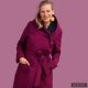 Gertrud winter coat - bright purple/dark blue XS