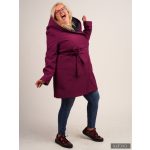 Gertrud winter coat - bright purple/dark blue XS