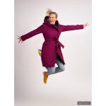 Gertrud winter coat - bright purple/dark blue XS