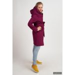 Gertrud winter coat - bright purple/dark blue XS