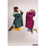 Gertrud winter coat - bright purple/dark blue XS