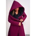 Gertrud winter coat - bright purple/dark blue XS