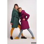 Gertrud winter coat - bright purple/dark blue XS