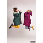Gertrud winter coat - emerald green/  mint green XS