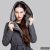 Gertrud winter coat - dark gray/light gray