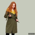 Gertrúd  női télikabát bélelt softshell - világoskheki/mustársárga S