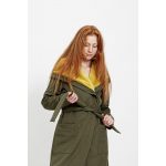 Gertrúd  női télikabát bélelt softshell - világoskheki/mustársárga S