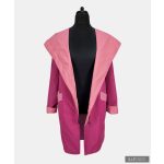 RITA  windproof & waterproof designer raincoat - bright cyclamen and coral XS