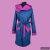 RITA windproof & waterproof designer raincoat - cyclamen / dark petrol XS