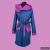 RITA  windproof & waterproof designer raincoat - cyclamen / dark petrol M