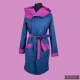RITA  windproof & waterproof designer raincoat - cyclamen / dark petrol XS
